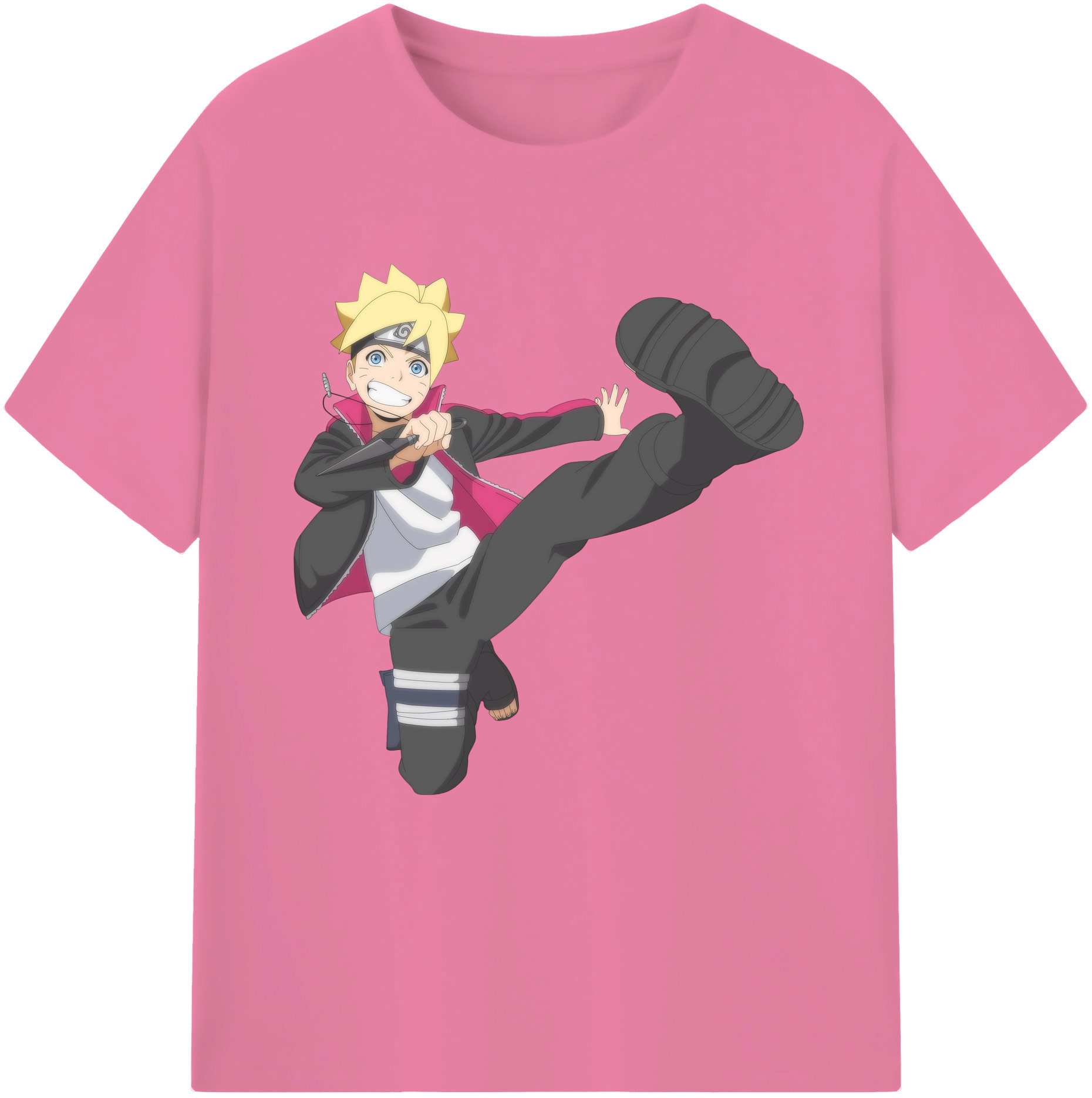 （画像用） NARUTO -ナルト- うずまき ボルト Uzumaki Boruto 綿100％半袖Tシャツ（フロントプリント）